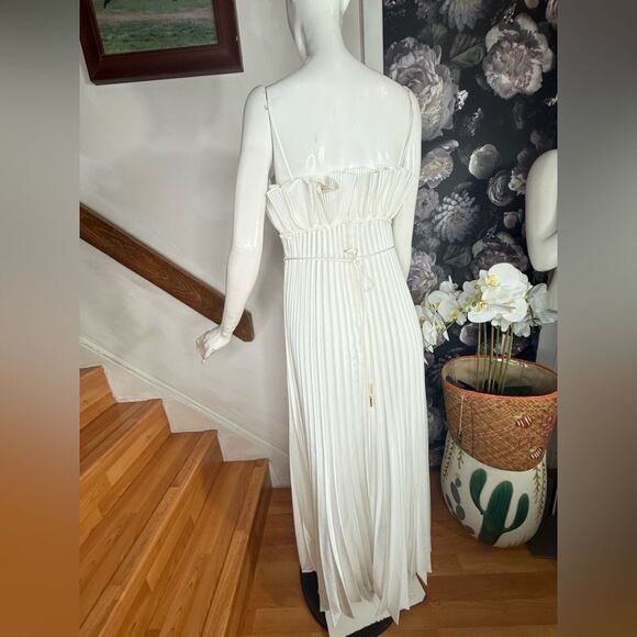 Anthropologie Acler Sanna Pleated Maxi Dress/ size 4 - Picture 7 of 10